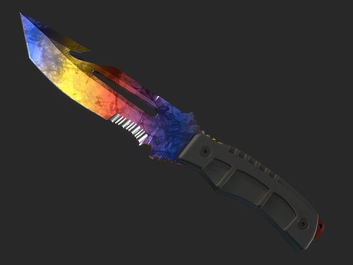 Survival Knife Marble Fade