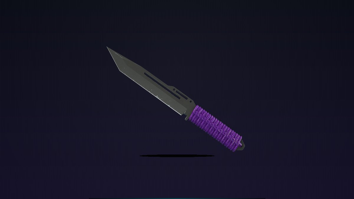Paracord Knife Ultraviolet