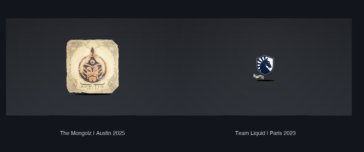 CS2 team stickers