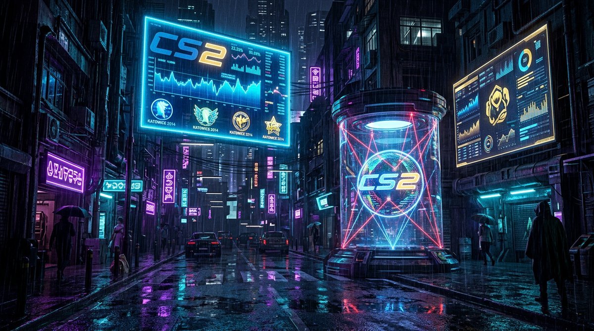 CS2 sticker market holographic display