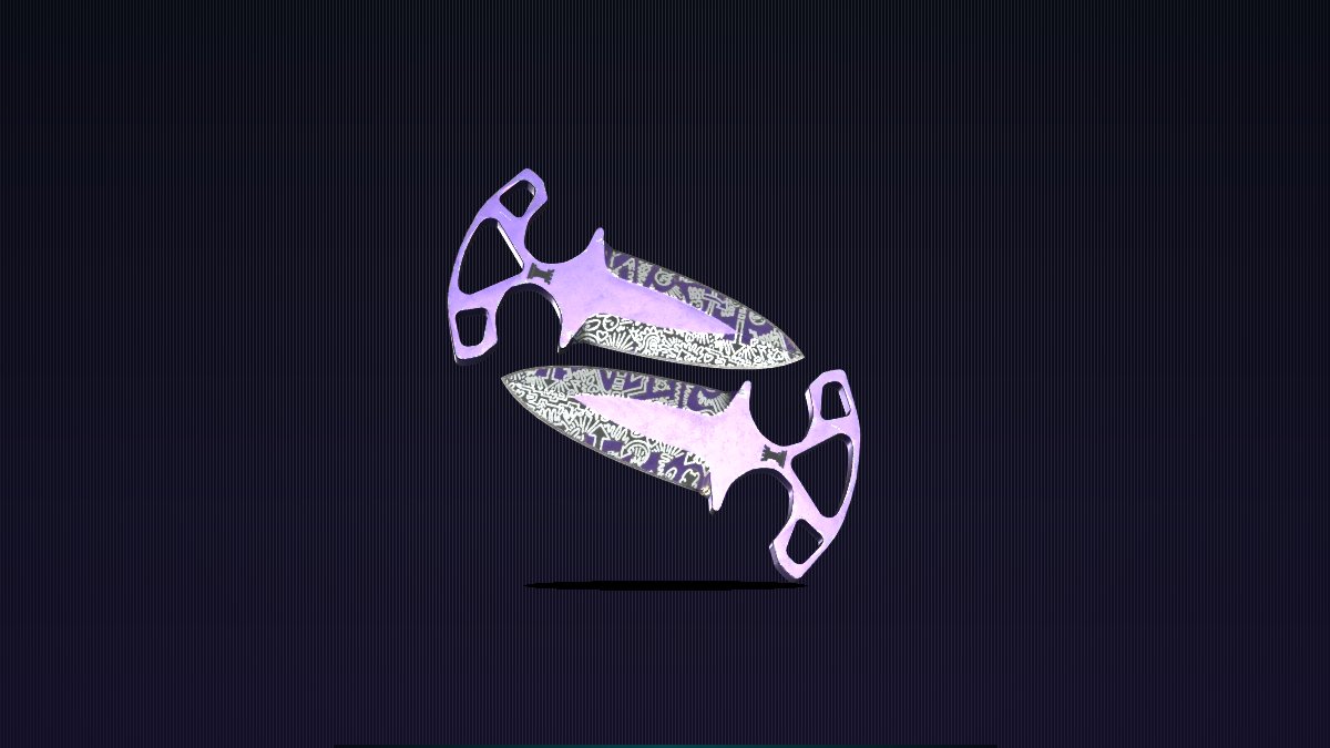A high-value CS2 knife skin