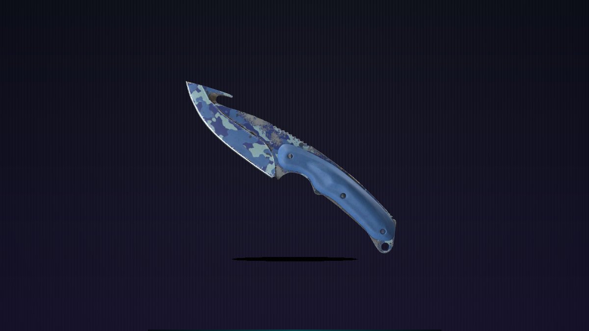 Gut Knife Bright Water skin
