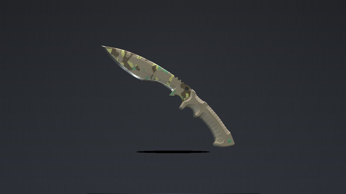 Kukri Knife Boreal Forest, a premium knife skin