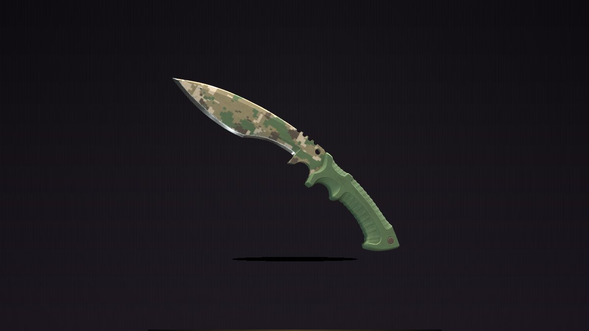 Kukri Knife Forest DDPAT skin