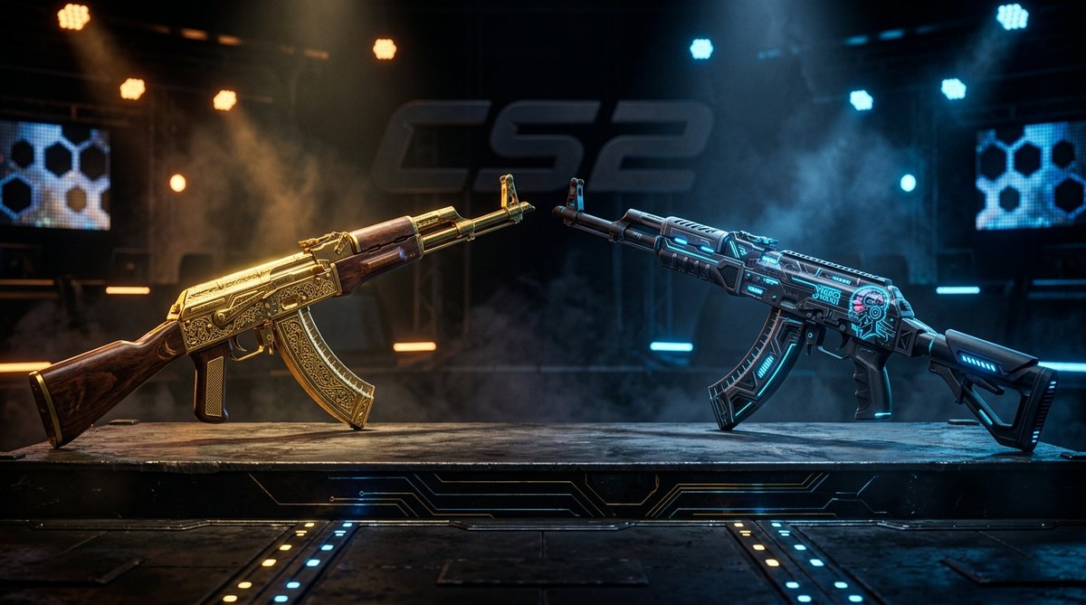 Arabesque vs Spy Tech CS2 collections compared