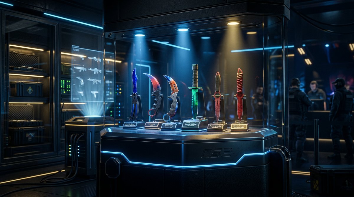 CS2 knife collection showcase
