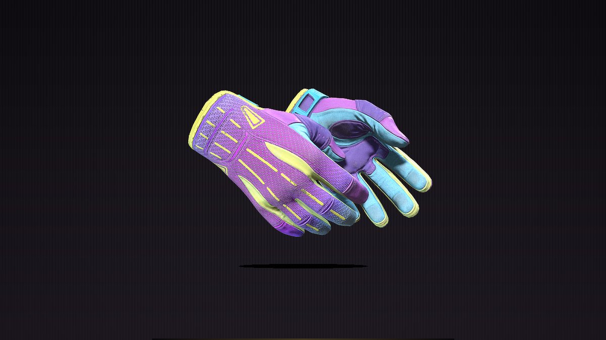 Sport Gloves Ultra Violent from the Dead Hand Collection displayed on a dark luxury background