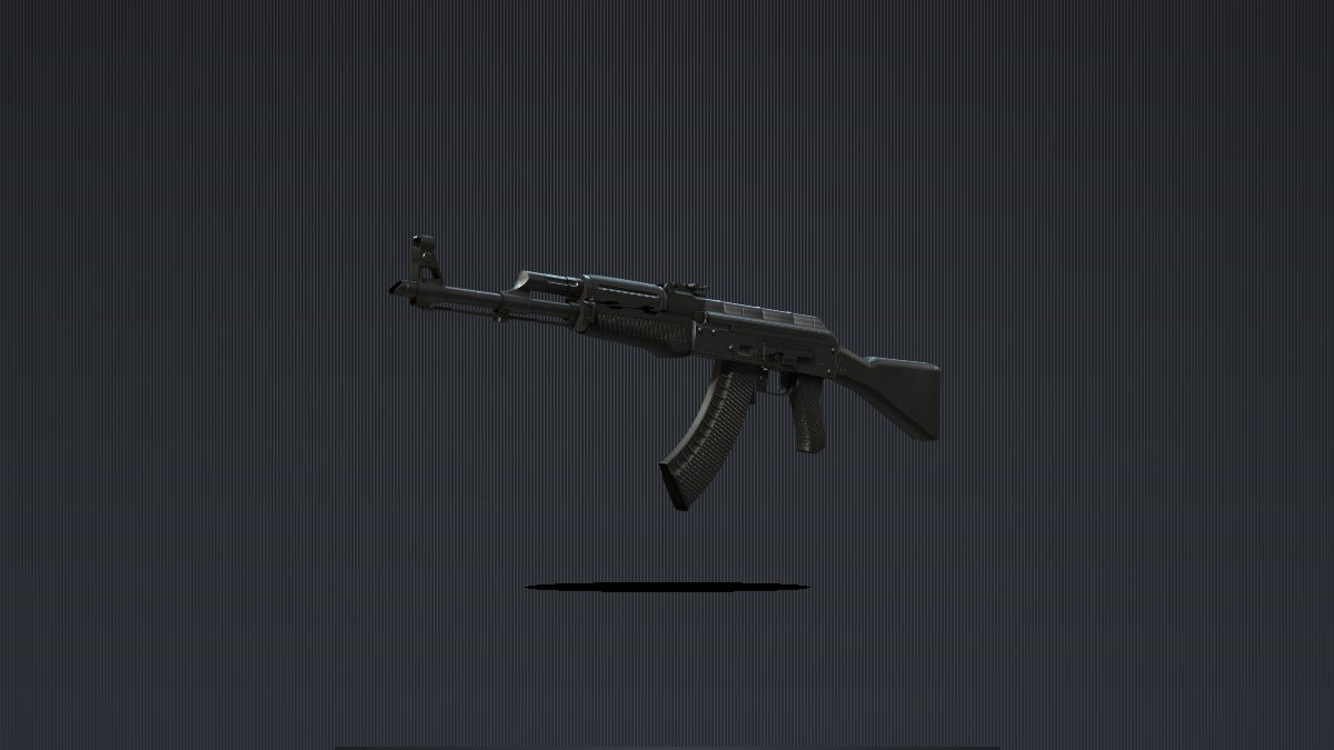 A mid-tier CS2 rifle of the kind used as a souvenir base
