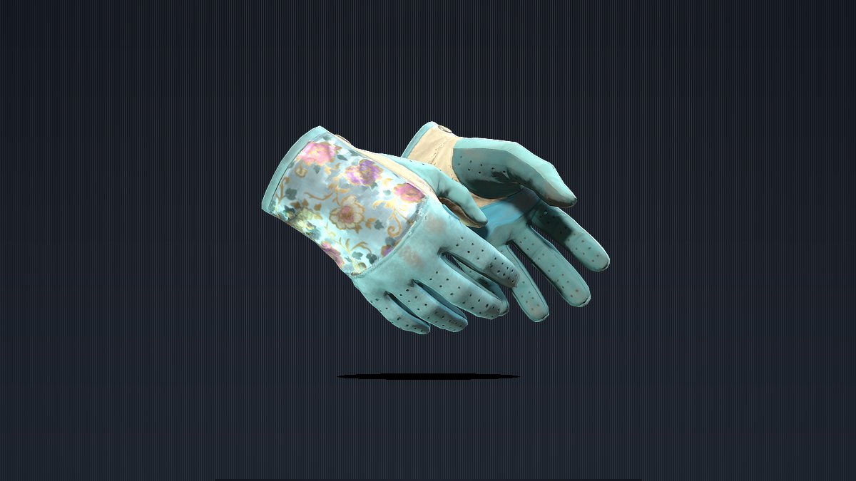 Field-Tested Driver Gloves Brocade Flowers displayed on a dark studio backdrop