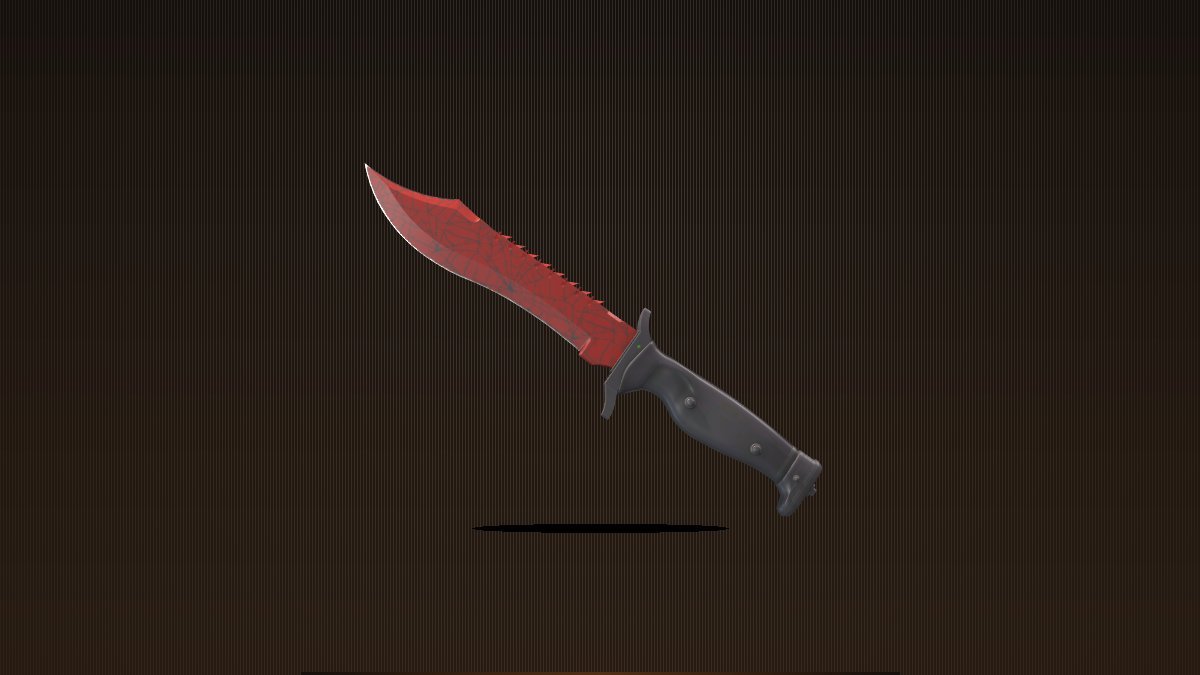 Bowie Knife Crimson Web Factory New