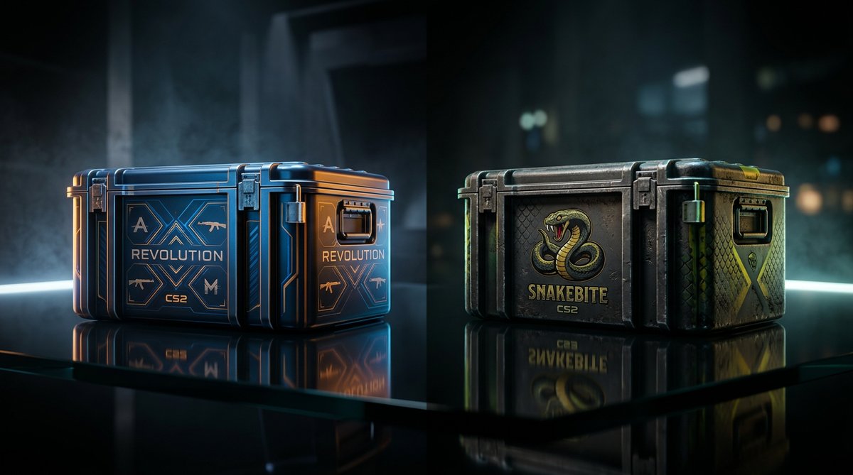 Two CS2 weapon cases side by side