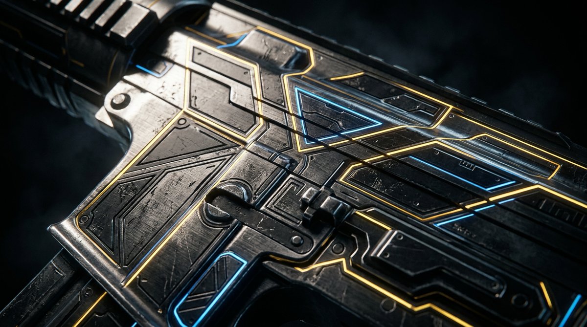 Macro close-up of a premium CS2 weapon skin
