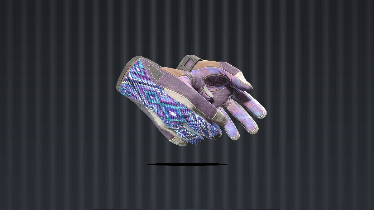 Sport Gloves Violet Beadwork Field-Tested