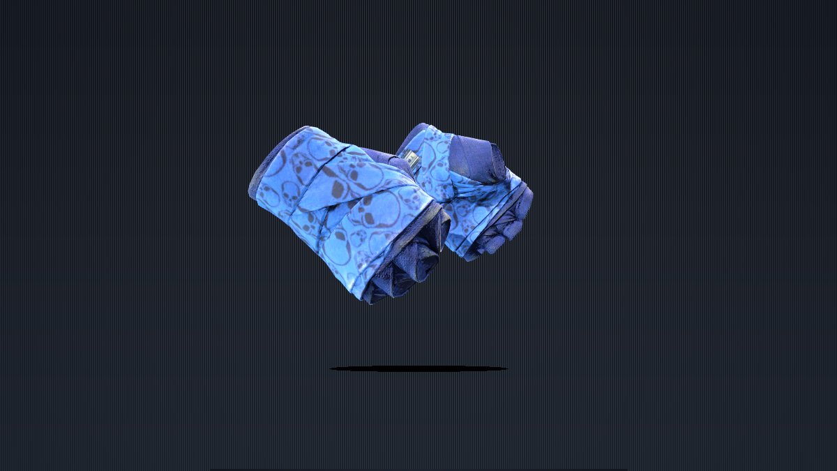 Hand Wraps Cobalt Skulls