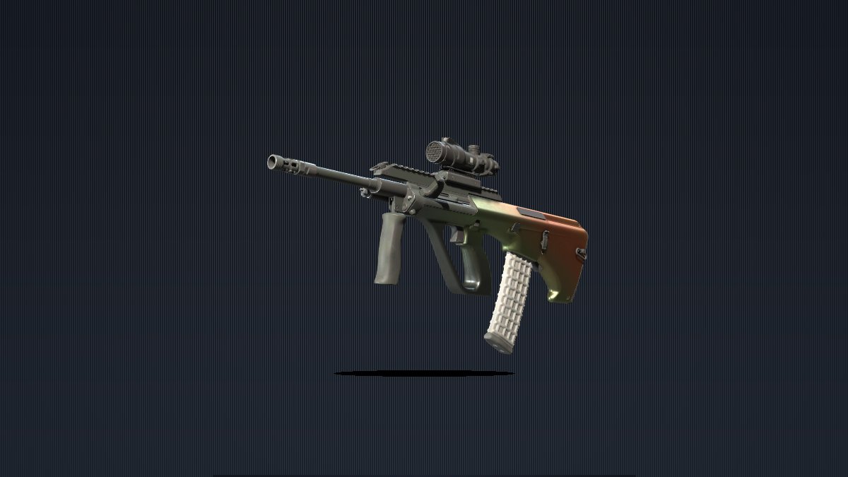 AUG | Amber Fade, Minimal Wear