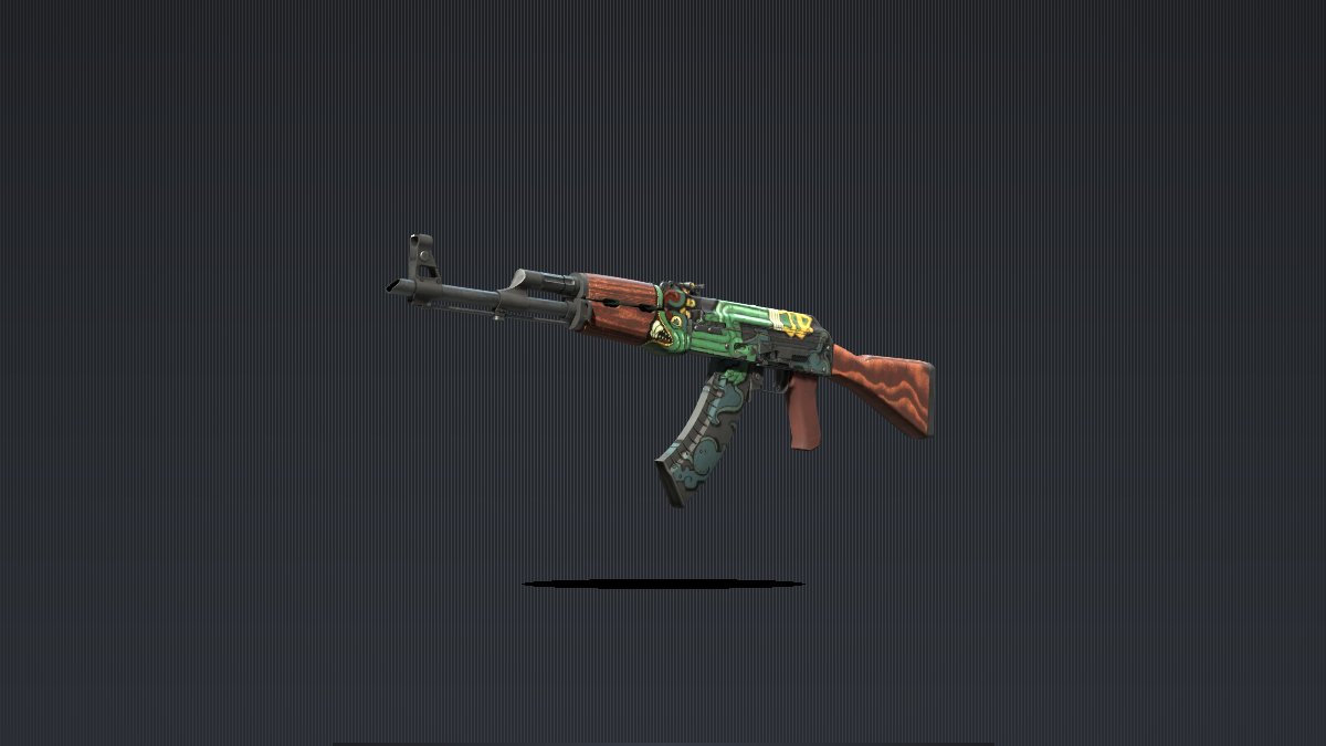 AK-47 Fire Serpent, a Covert tier skin