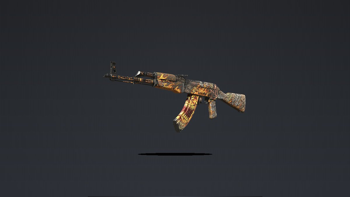 AK-47 Searing Rage, a sticker host rifle