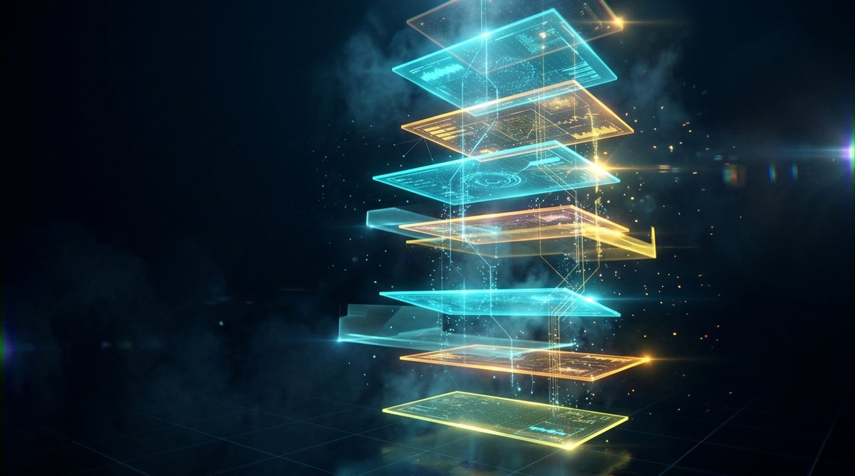 Abstract holographic price panels visualization
