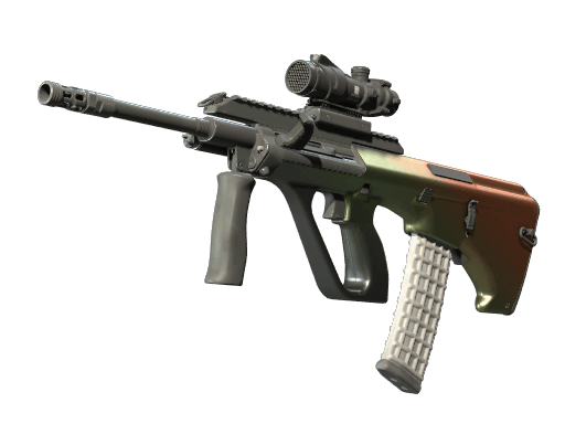 AUG | Amber Fade CS2 skin