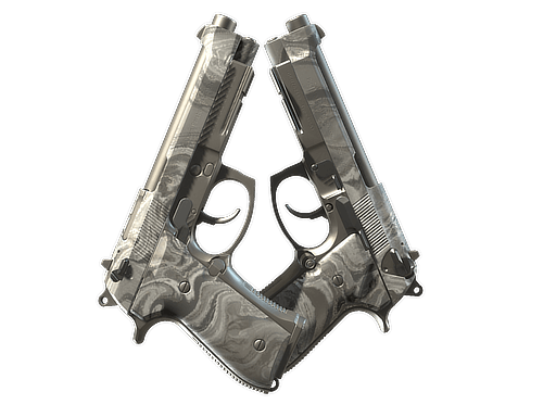 Dual Berettas | Silver Pour CS2 skin