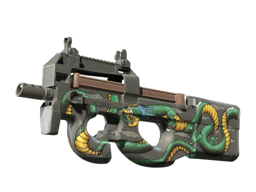 P90 | Emerald Dragon CS2 skin