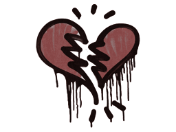 Sealed Graffiti | Broken Heart