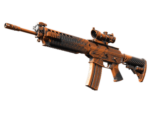 SG 553 | Basket Halftone CS2 skin