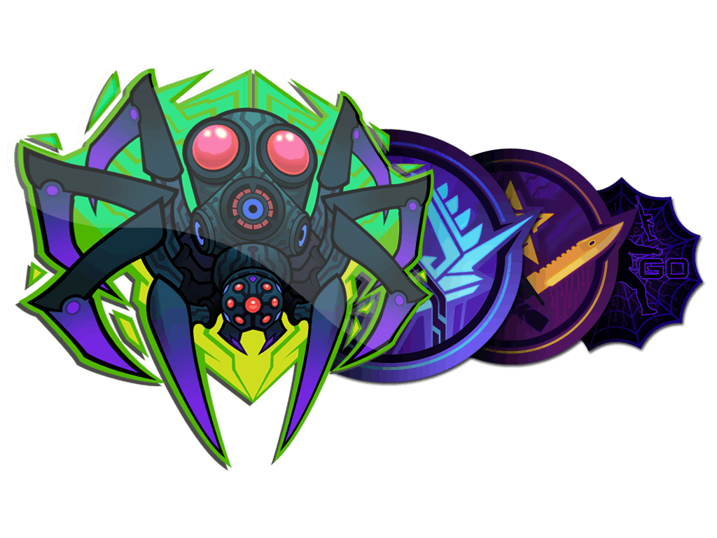 Shattered Web Sticker Collection high-resolution artwork