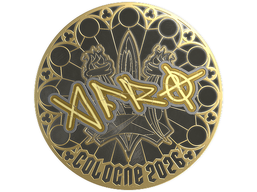 Sticker | afro (Gold) | Cologne 2026