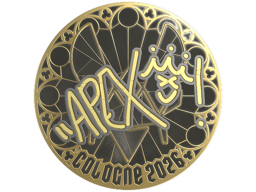 Sticker | apEX (Gold) | Cologne 2026