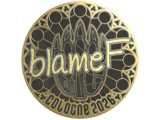 Sticker | blameF (Gold) | Cologne 2026