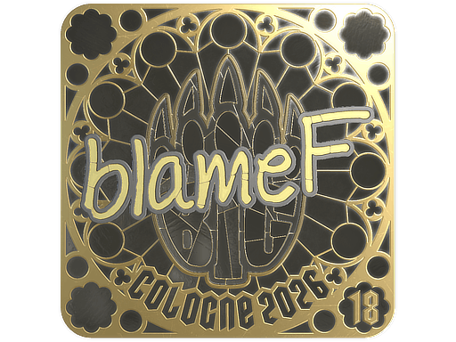Sticker | blameF (Gold, Ranked) | Cologne 2026