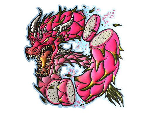 Sticker | Dragon Fruit (Foil)
