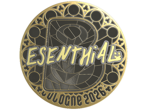 Sticker | esenthial (Gold) | Cologne 2026