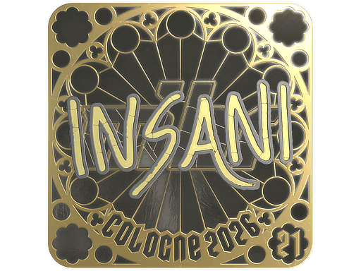 Sticker | insani (Gold, Ranked) | Cologne 2026