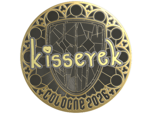 Sticker | kisserek (Gold) | Cologne 2026