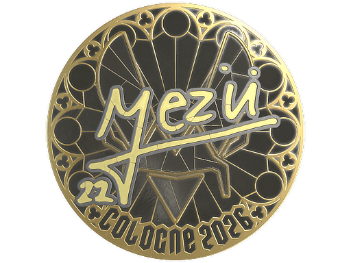 Sticker | mezii (Gold) | Cologne 2026