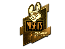 Sticker | Misfits Gaming (Gold) | Boston 2018