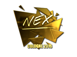 Sticker | nex (Gold) | Cologne 2016