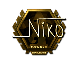 Sticker | niko (Gold) | London 2018