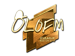 Sticker | olofmeister (Gold) | Boston 2018