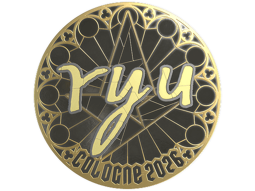 Sticker | ryu (Gold) | Cologne 2026