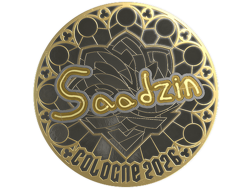 Sticker | saadzin (Gold) | Cologne 2026