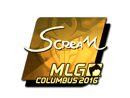 Sticker | ScreaM (Gold) | MLG Columbus 2016