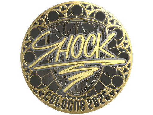 Sticker | SHOCK (Gold) | Cologne 2026