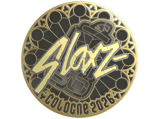Sticker | slaxz- (Gold) | Cologne 2026