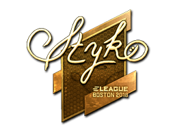 Sticker | STYKO (Gold) | Boston 2018