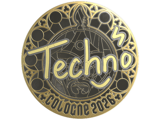 Sticker | Techno4K (Gold) | Cologne 2026