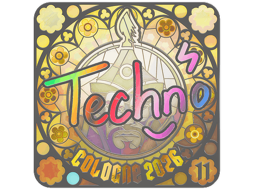 Sticker | Techno4K (Holo, Ranked) | Cologne 2026