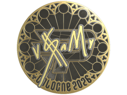 Sticker | v$m (Gold) | Cologne 2026